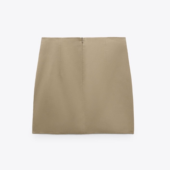ZARA LINEN MINI SKIRT - Picture 7 of 10